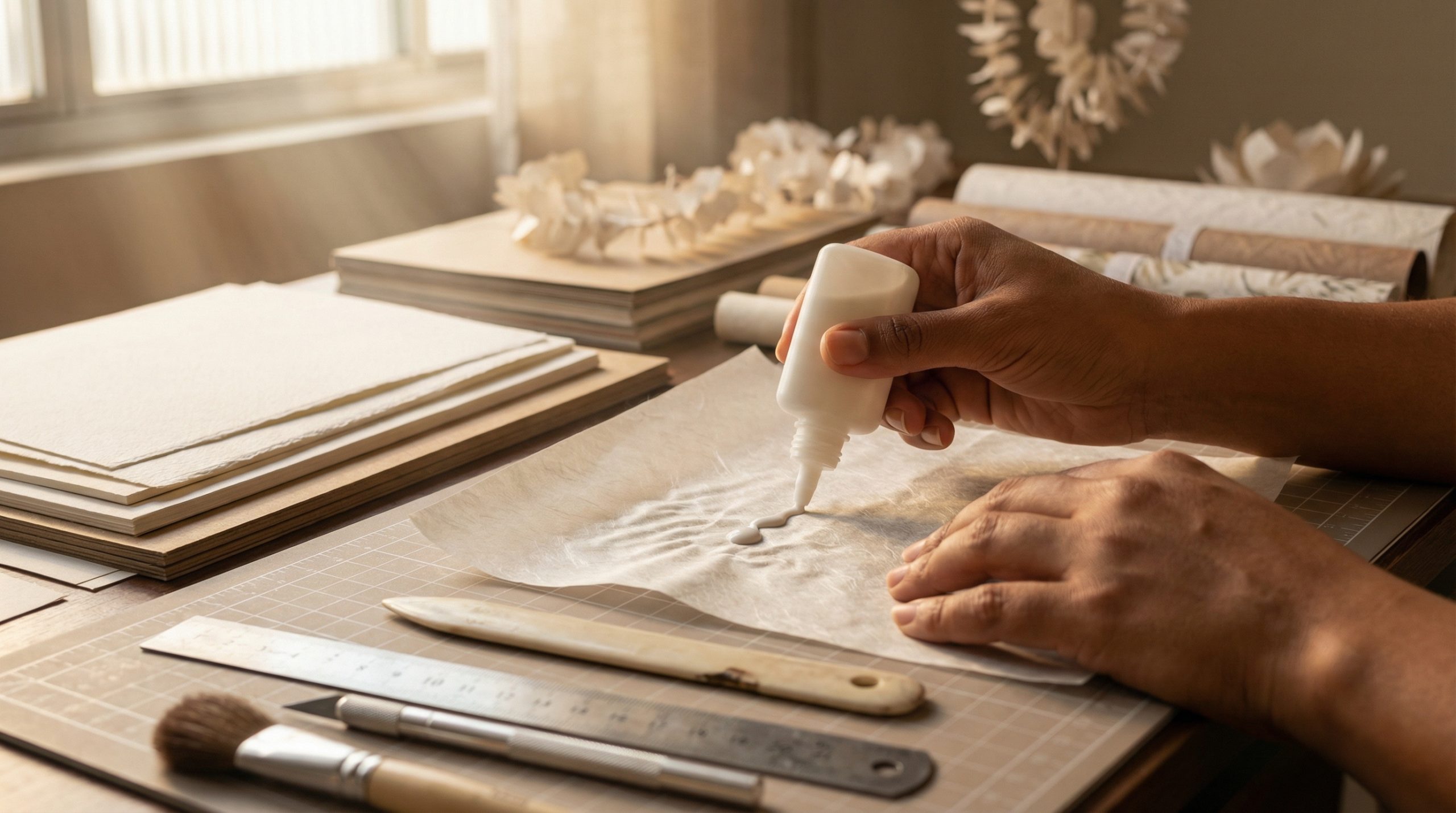 Usar cola escolar deforma seus Projetos com Papel?