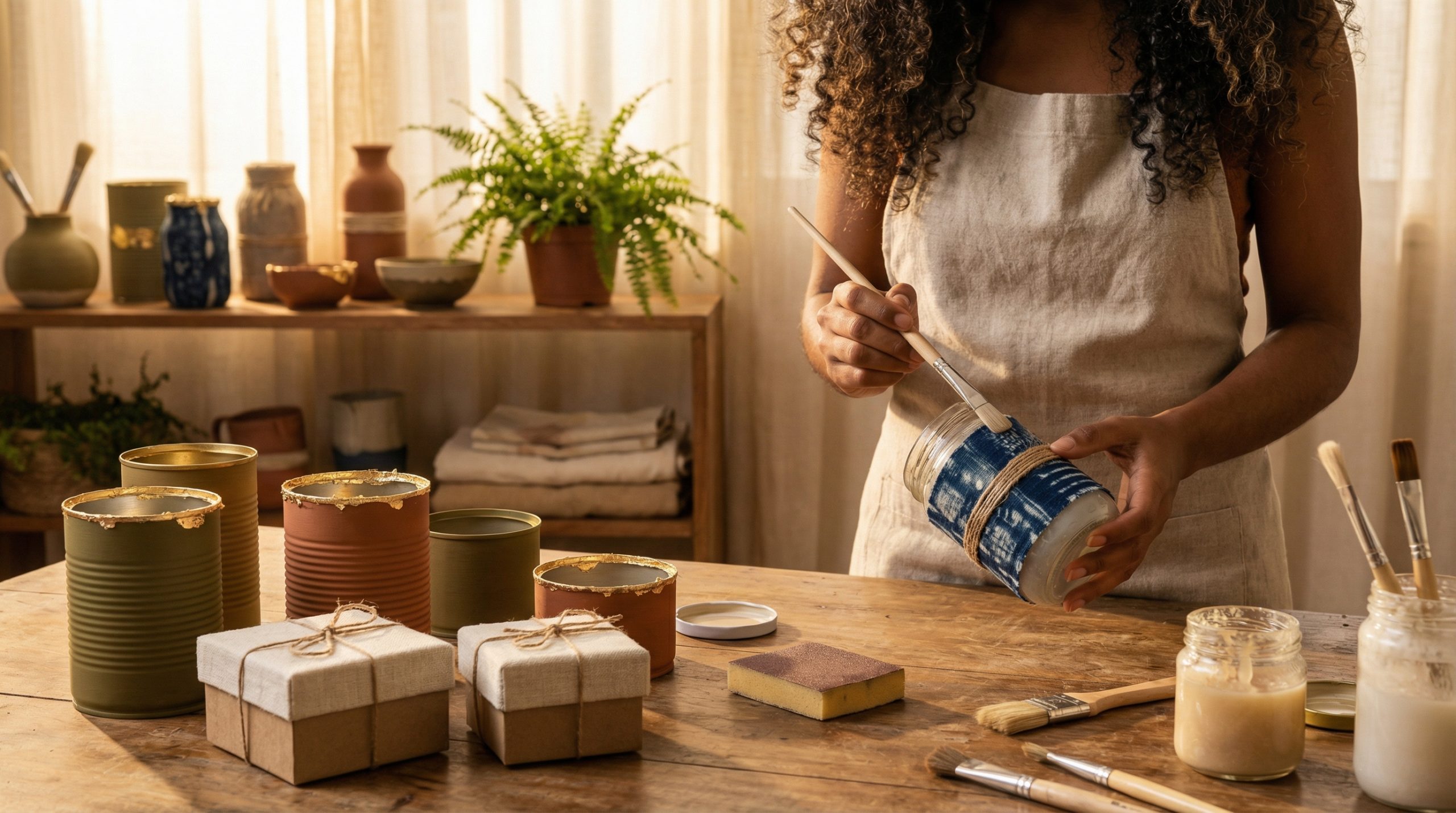 Sofistique potes e latas com Reciclar e Recriar