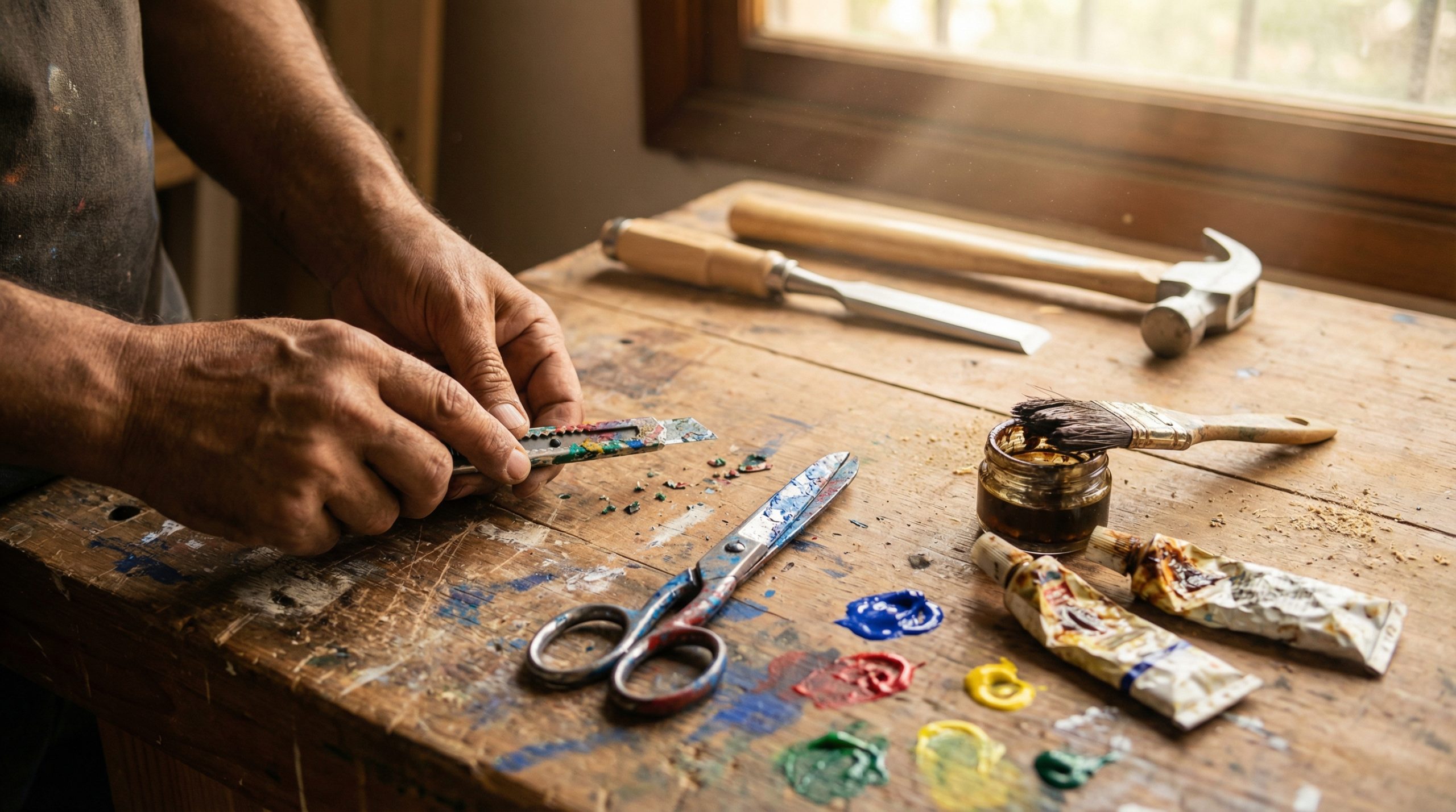 Resíduos de tinta travam Ferramentas e Materiais