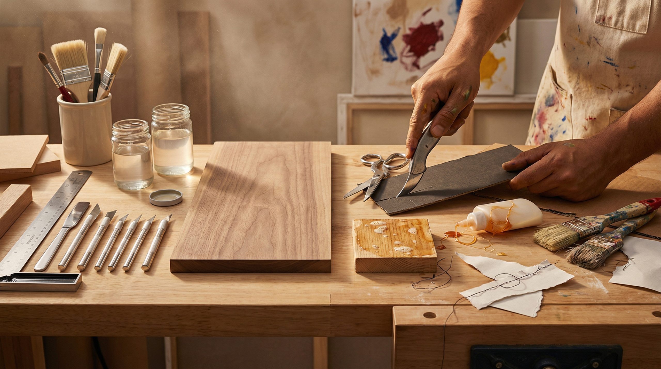 Maus hábitos no ateliê quebram Ferramentas e Materiais