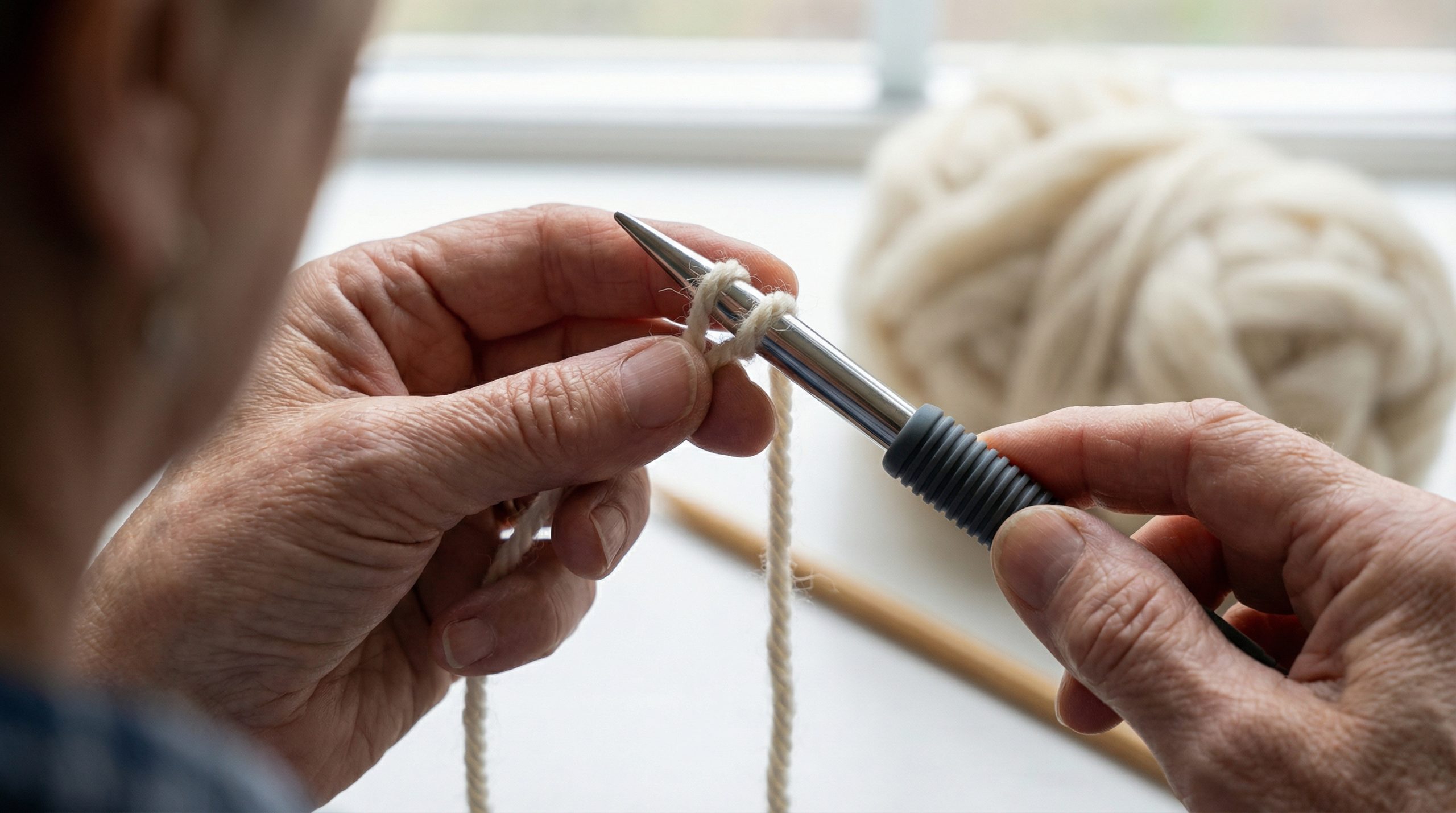 Para malhas lisas, teste a união Fios e Agulhas - 2