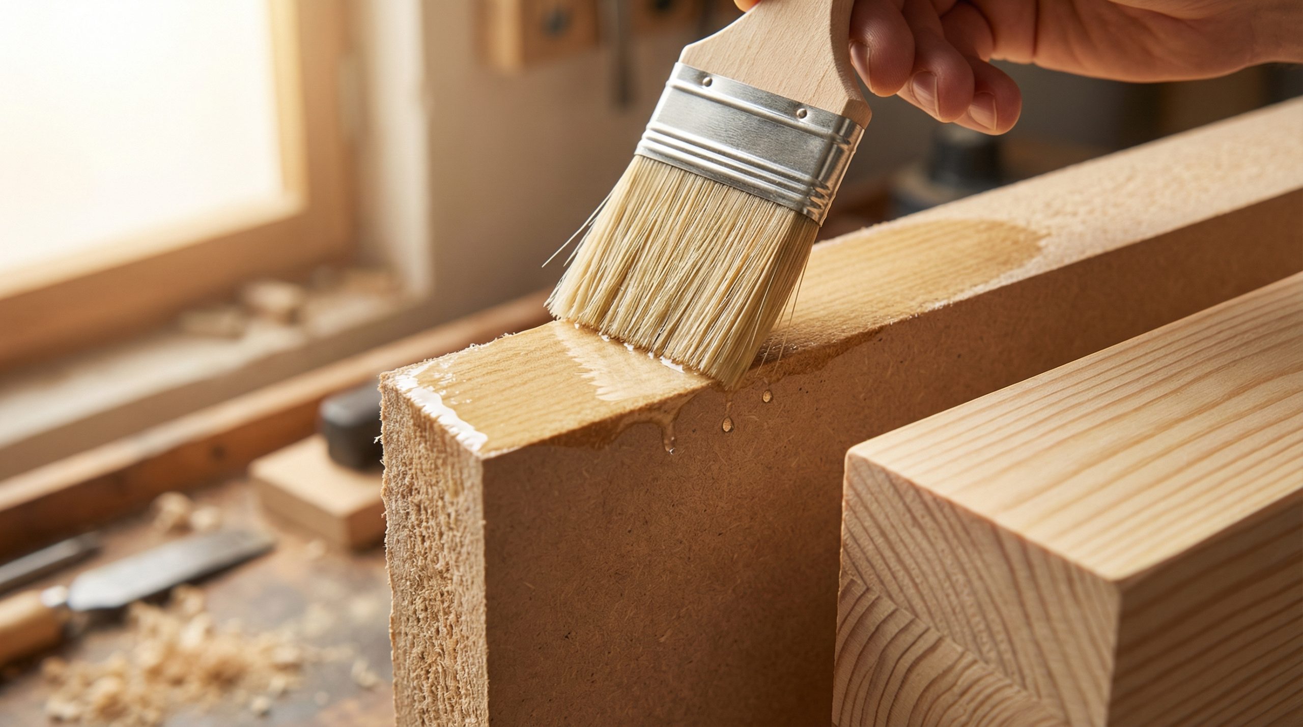 Verniz geral amarela tons claros em Madeira e MDF - 2