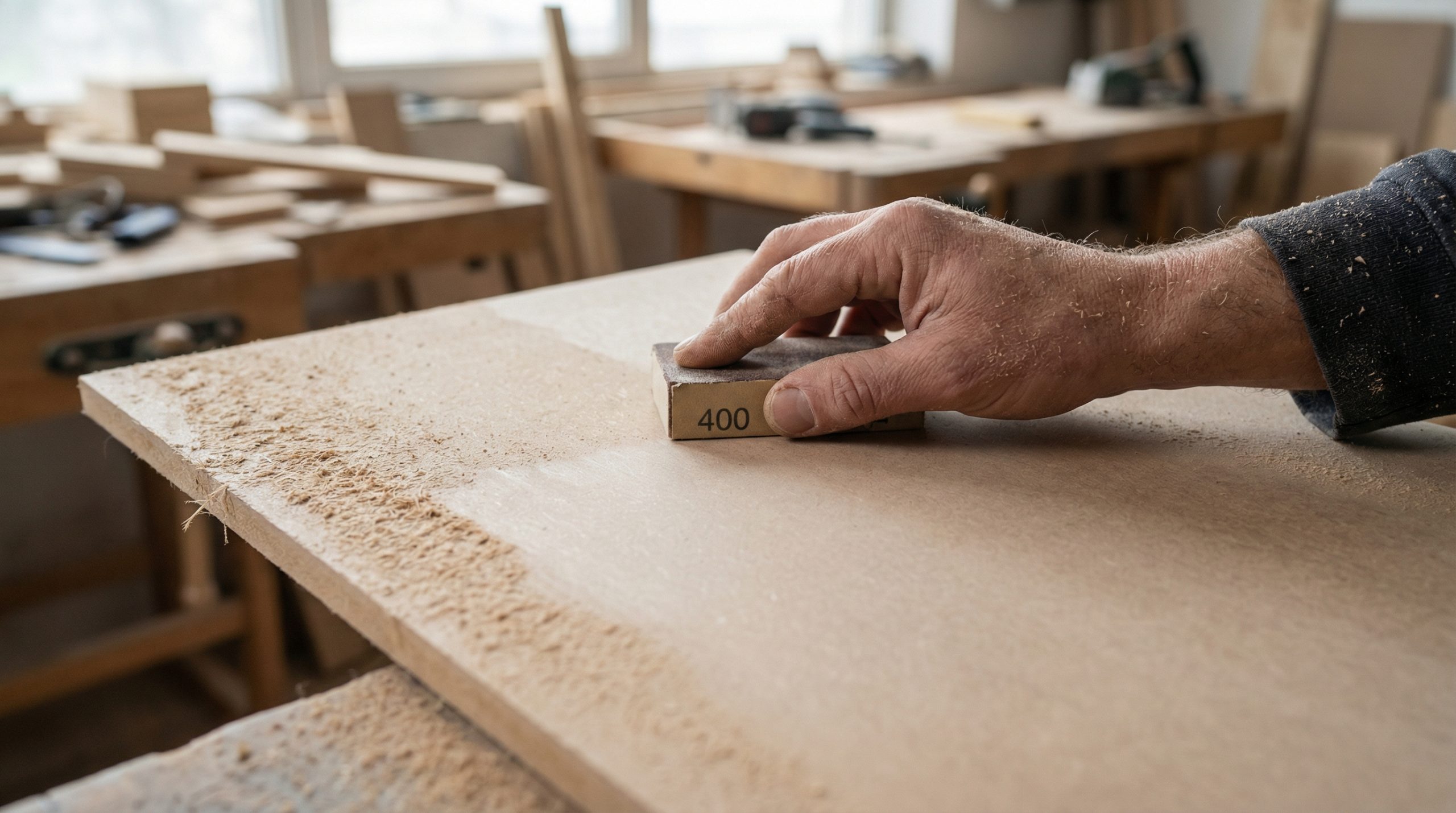 Lixa 400 garante o toque de seda em Madeira e MDF - 2