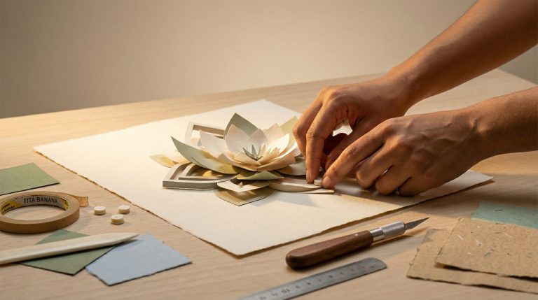 Fita banana cria efeito 3D em Projetos com Papel