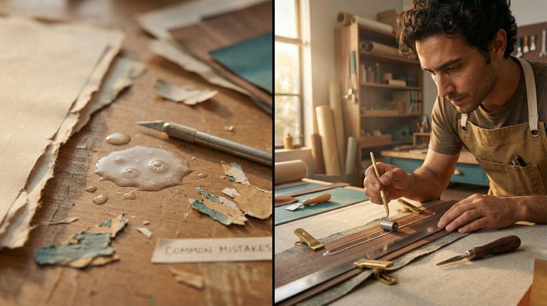 Corrija o descolamento, revise Ferramentas e Materiais