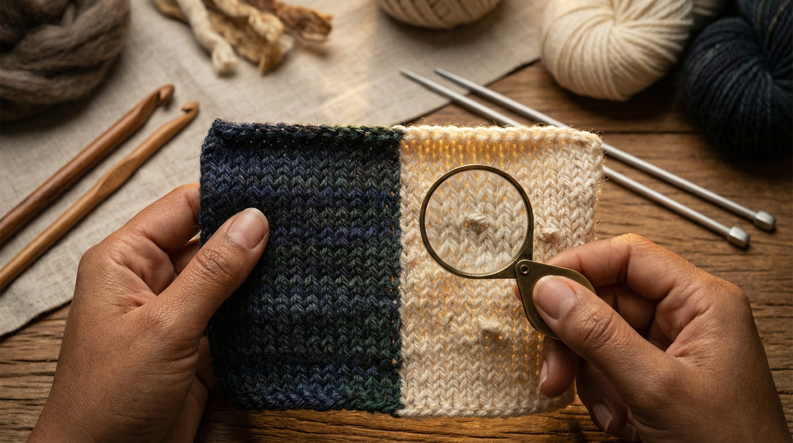 Cores escuras escondem defeitos nos Fios e Agulhas?