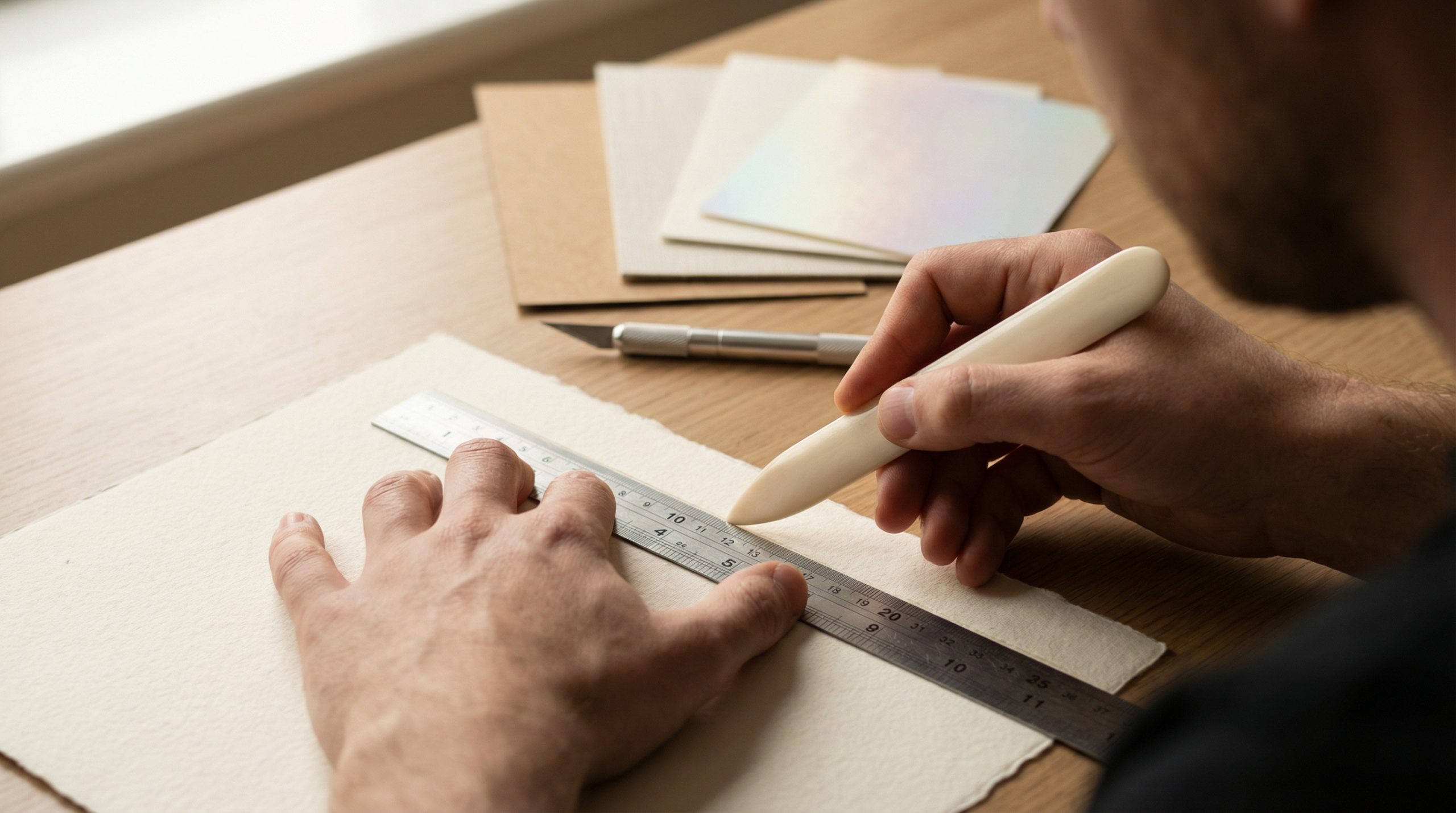 Régua de metal garante linhas retas em Projetos com Papel? - 2