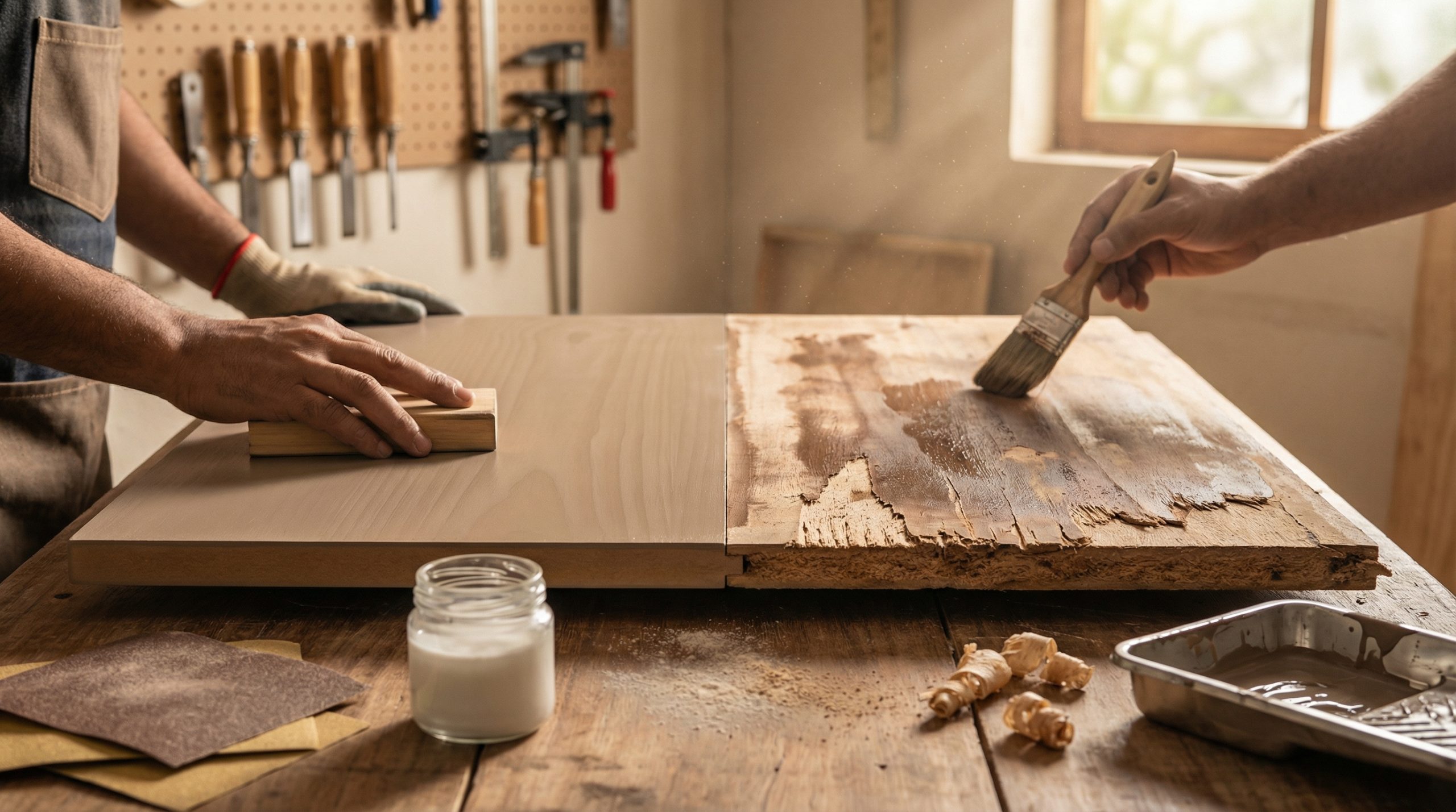 Pular a lixa arruína o toque da Madeira e MDF