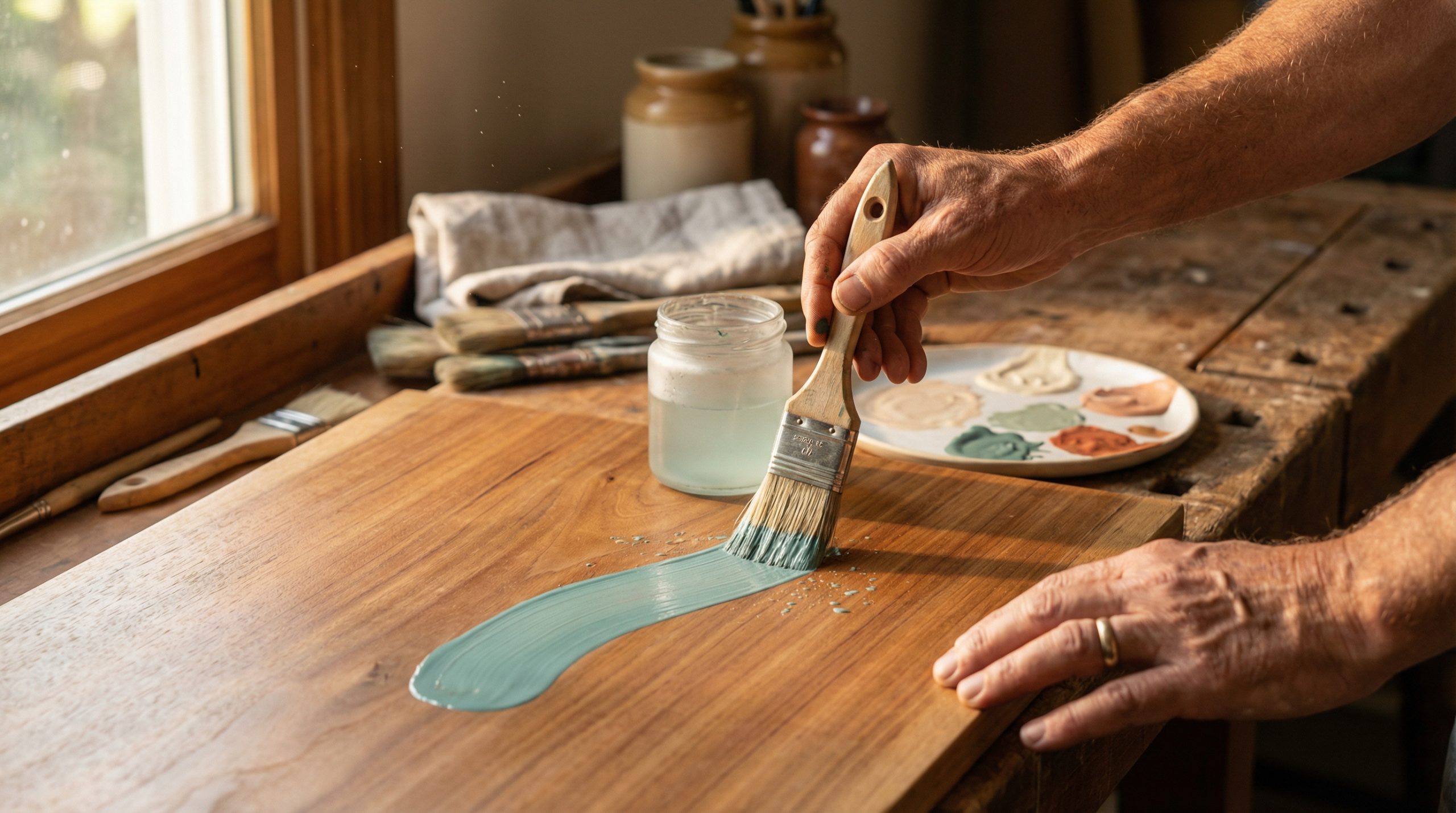 Hidrate o pincel — zero marcas na Pintura Manual