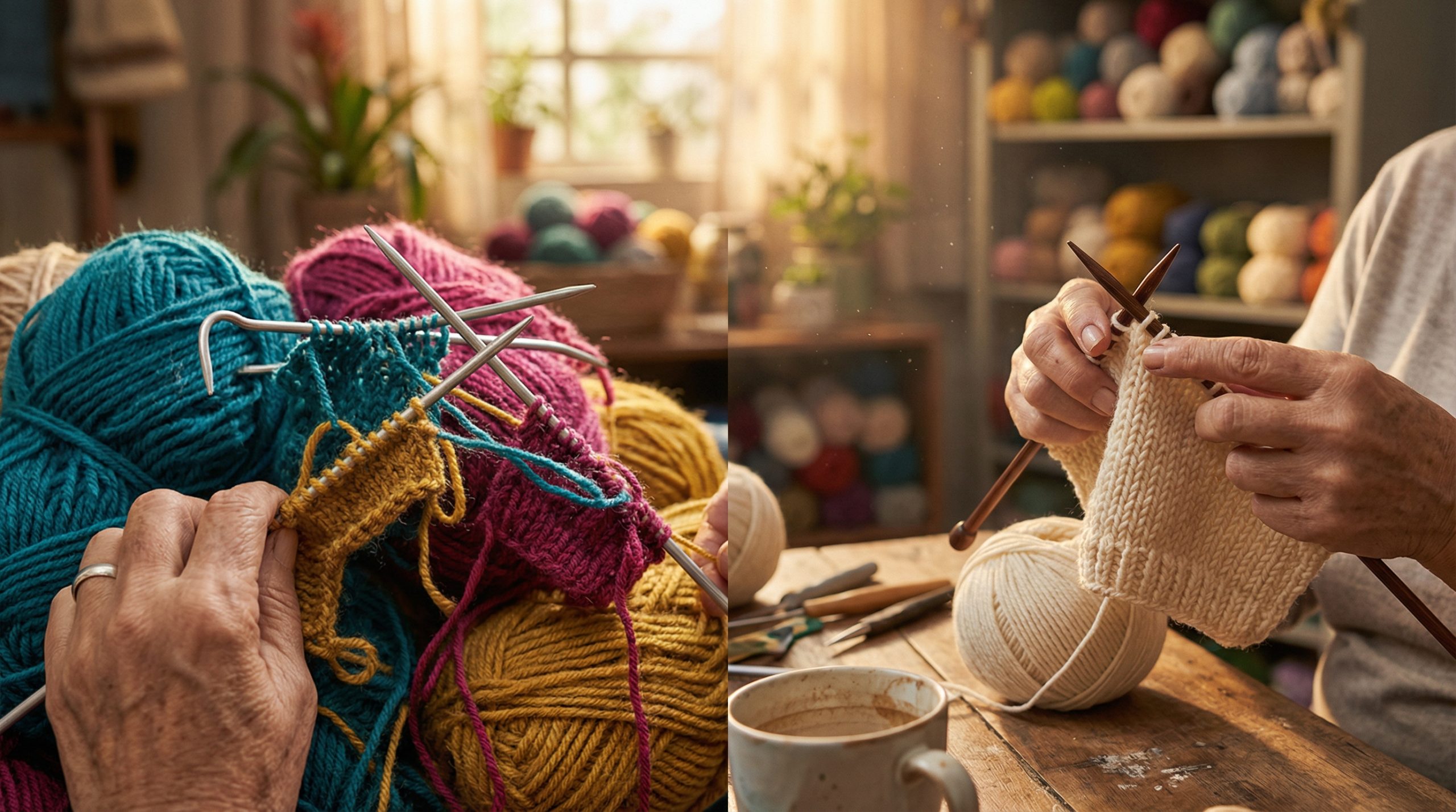 Tons vibrantes não compensam Fios e Agulhas ruins