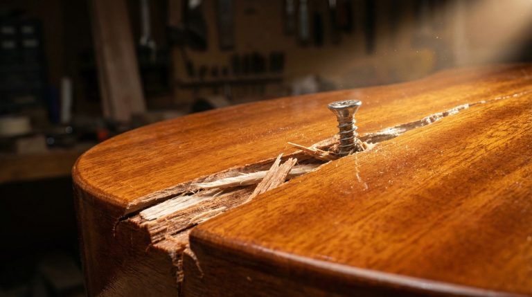 Esquecer o furo guia racha peças de Madeira e MDF