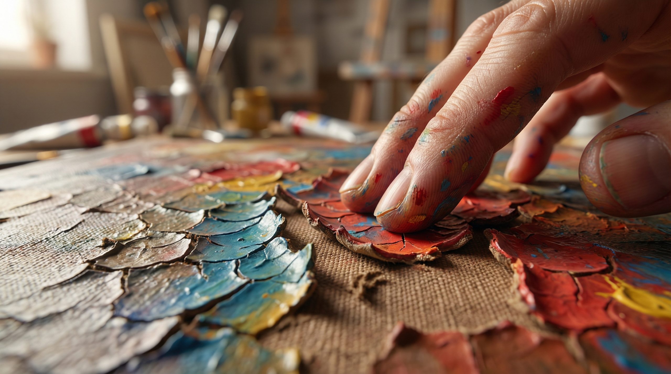 Secador de cabelo craquela a sua Pintura Manual - 2