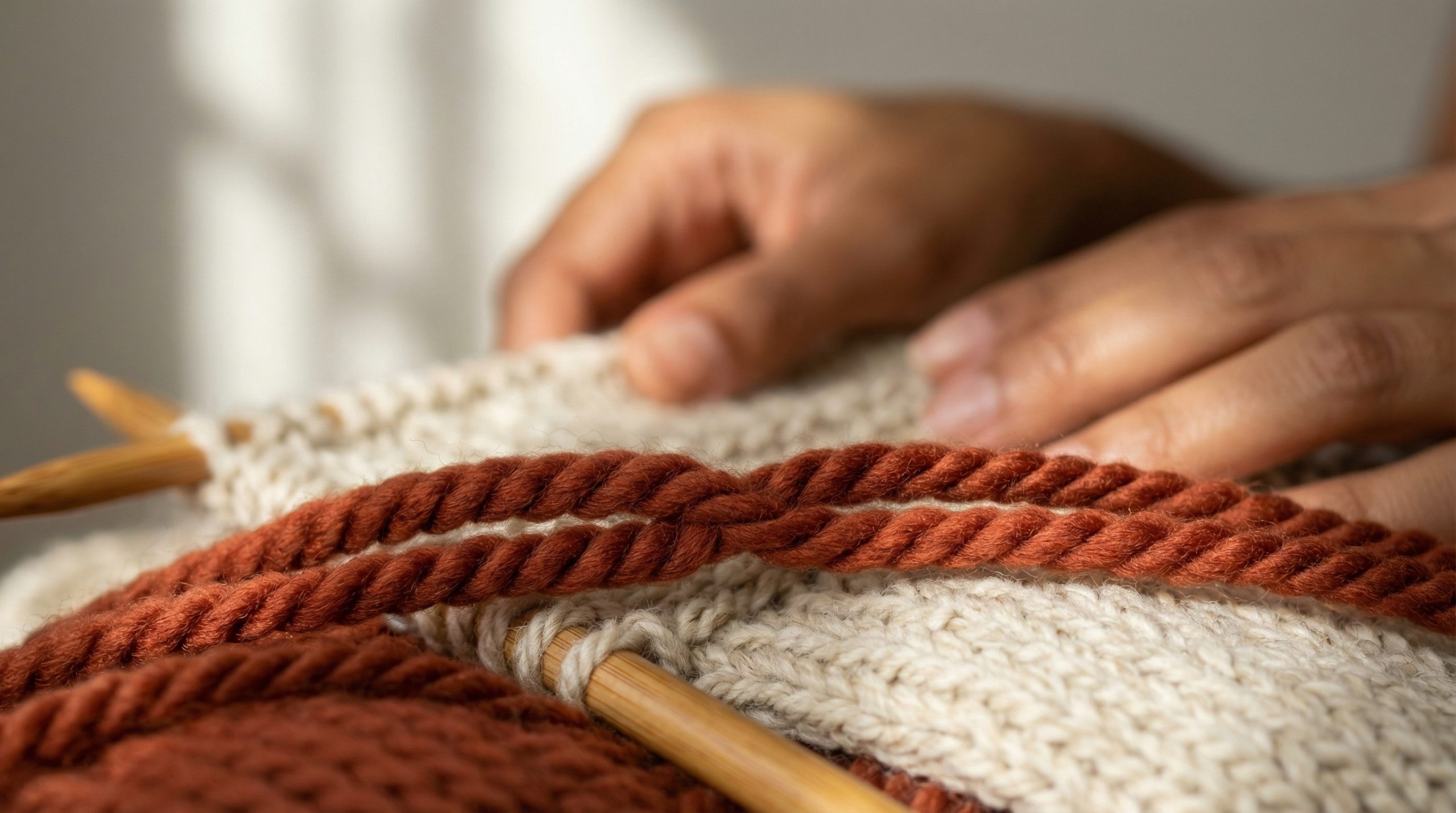 3 passos para a emenda invisível com Fios e Agulhas