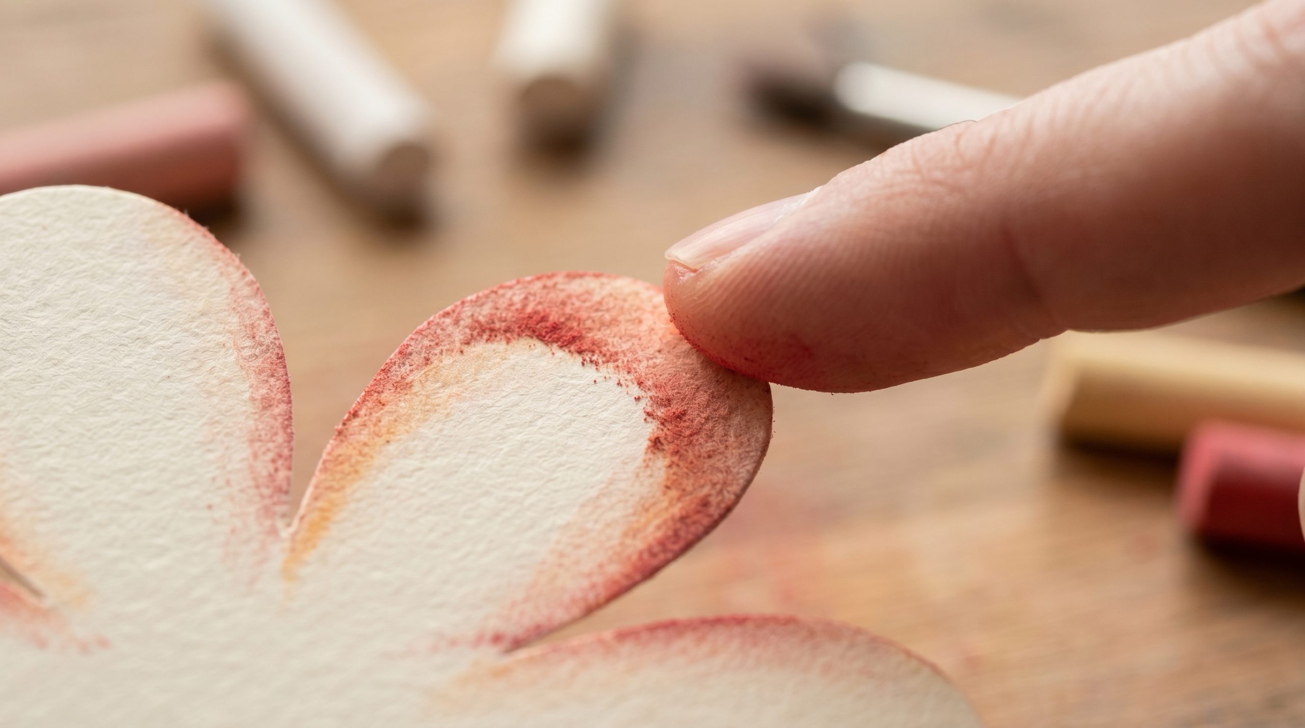 Giz pastel agrega sombras suaves aos Projetos com Papel - 2