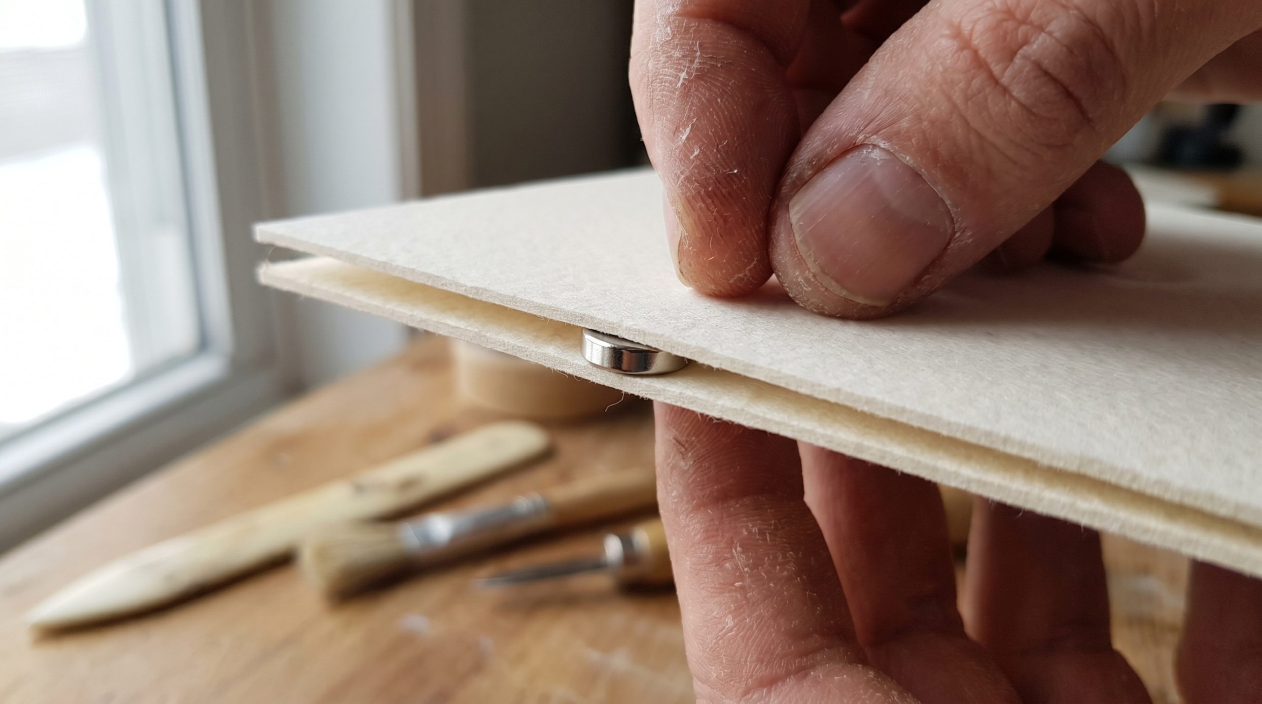 Ímãs ocultos criam fechos invisíveis em Projetos com Papel - 2