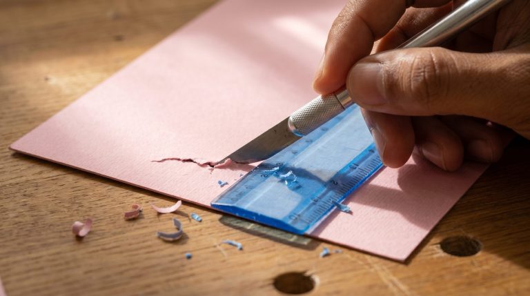 Régua de plástico sabota seus Projetos com Papel