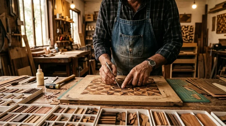 Marchetaria em Madeira e MDF: o segredo dos marceneiros Marchetaria em Madeira e MDF - técnica artesanal profissional