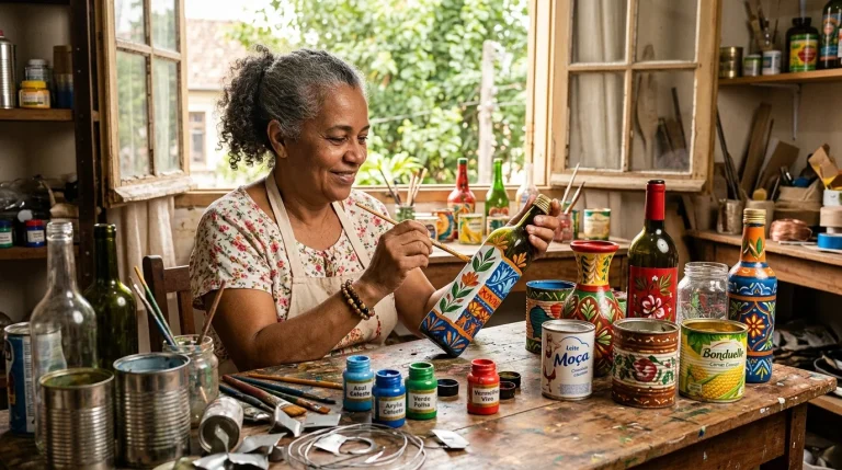 Reciclar e Recriar com materiais do lixo: o que vale ouro em casa